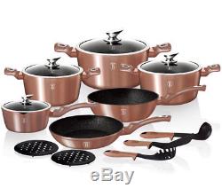 Cookware Set 15-pcs Pot Pan Saucepan 