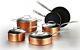 10 Piece Hammered Copper Cookware Set Nonstick Coating Induction Pots and Pans
