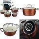 10-piece Pots and Pans Set, Cooksmark Ceranano Ceramic Nonstick Dishwasher