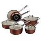 10-piece Pots and Pans Set, Cooksmark Ceranano Ceramic Nonstick Dishwasher Safe