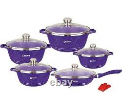 12 pcs Dessini luxury pot set kitchen Ceramic non-stick cooking saucepan & pan