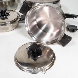 12pc Health Craft 5-ply Stainless Steel Waterless Cookware Set MADE IN USA