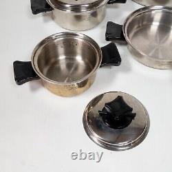 12pc Health Craft 5-ply Stainless Steel Waterless Cookware Set MADE IN USA