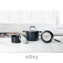 13 PC Cookware Set Saucepan Stockpot Lid Skillet Non Stick Pots Pan Set in Black