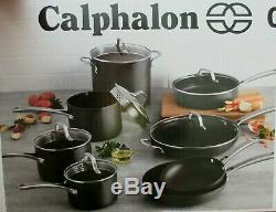 14 Pc Set Calphalon Classic Nonstick Cookware Pot Pan Skillet Strain Lid 1943336