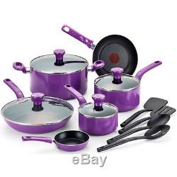 14-Piece Cookware Pots Pans Set T-Fal 14-Piece Excite Non-Stick Dishwasher Safe