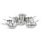 14-Piece Cookware Set Calphalon Classic Stainless Steel Pots and Pans Safe