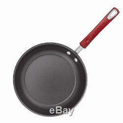 14 Piece Non Stick Cookware Set Kitchen Pots And Pans Red Rachel Ray Hard Enamel