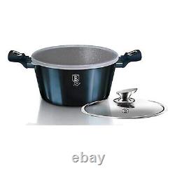18 Pc Cookware Frying Pan Set Casserole Bakelite Mats with Smart Lids & Utensils