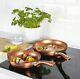 2 PCS Frying Pan Set URBN-CHEF Metal Ceramic Copper Induction Cooking Saucepan