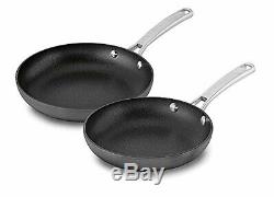 2 Pc Nonstick Skillet Frying Pan Set Omelette Aluminum Oven Safe 8 10 Cookware