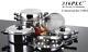 316Ti PLC WATERLESS STAINLESS HEALTH COOKWARE C SET