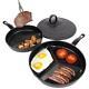 3 In 1 Frying Pan Set Kitchen Non Stick Delicious Breakfast Divide Wonder Combo