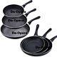 3pc Fryiny Pan Cooking Non Stick Marble Coating Surface Fry Frypan Frying Set