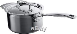4pc QUALITY Stainless Steel Kitchen Cookware Set Saucepan, Non-Stick Frying Pan