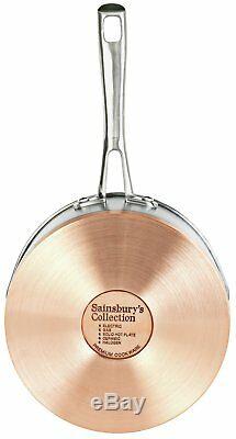 5 Piece Stainless Steel Copper Based Non-Stick Pan Set