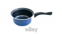 7PC Cookware Set Steel Kitchen Pots and Pans set (BLUE)