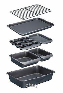 7-Piece Bakeware Set Stacking Non-Stick Coating Baking Tray Tin Pan KitchenCraft