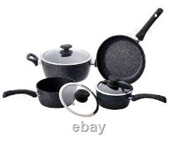 7pcs Cookware Set Pan Pot Non Stick Saucepans Frying Pan Cookware Set Glass Lid