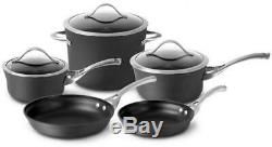 8 Piece All Purpose Cookware Set Nonstick Aluminum Pots Pans with Glass Lid Gift