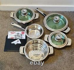 8 Piece Cookware Set 1810 Edelstahl German manufactured- Top Grade Quality A17