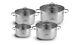 8 Piece Stock Pot Set Saucepan Stew Casserole Pots Stockpot Pans Gerlach 18/10
