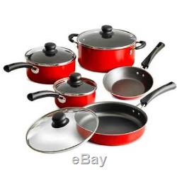 9 Nonstick Pots And Pans Cookware Set Essential Kitchen Cooking Simple Dining