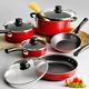 9-Piece Pots And Pans Stainless Steel Nonstick Cooking Kitchen Home Cookware Set