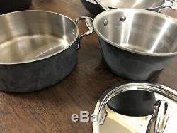ALL-CLAD Lot of 9 pieces cookware set Stainless Lid Pot Pan Stir fry All Clad