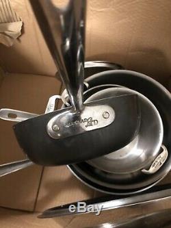 ALL-CLAD Lot of 9 pieces cookware set Stainless Lid Pot Pan Stir fry All Clad