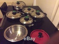 AMC Pots Cookware Set 4 Pots 1 Pan Authentic AMC