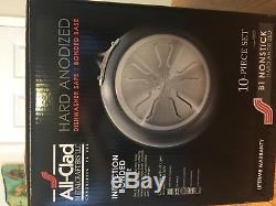 All Clad 10 Piece Pot And Pan Set- B1 Nonstick Cookware- New In Box