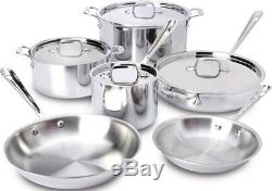 All-Clad 10pc Stainless Steel Cookware Set & Casserole Pan