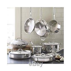All Clad Cookware Set 14 Pc 5 Ply Stainless Steel Copper Core Sets Pots Fry Pans