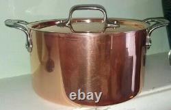 All-Clad Copper 2 Piece Cookware Pan Stainless Steel Handcrafted 4 qt VGC