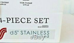All Clad D5 Brushed Stainless Steel 14 Piece Cookware Set BD005714 NIB