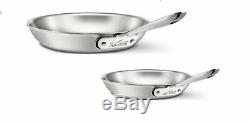 All-Clad D5 Polished 5-Ply 8 and 10 inch Fry pan Set