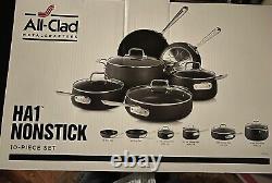 All-Clad HA1 Hard-Anodized Non-Stick 10-Piece Cookware New Dishwasher Safe