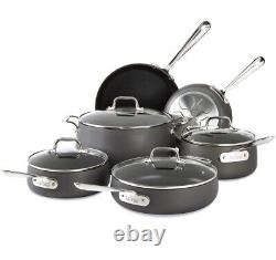All-Clad HA1 Hard-Anodized Non-Stick 10-Piece Cookware New Dishwasher Safe