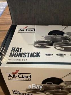 All Clad HA1 Non Stick 10 Piece Pots And Pan Set Retail $799