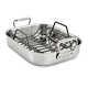All Clad Small Stainless Steel Roasting Pan Set 14 x 11