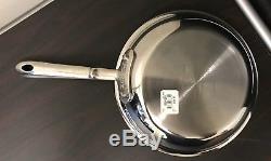 All-Clad d5 Brushed Stainless-Steel Nonstick Fry Pans (3pc set) 8 10 12