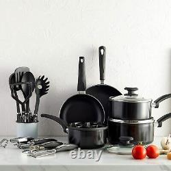 Aluminium Pot Pan Frying Saucepan Set Non Stick Kitchen Cookware With Lids 15pc