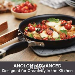 Anolon Advanced Hard Anodized Nonstick Cookware Pots And Pans Set, 11 Piece, Ony