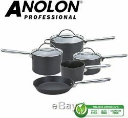Anolon Professional 5 Piece Non-Stick Hard Anodised Pan Set