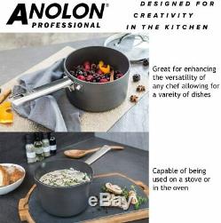 Anolon Professional 5 Piece Non-Stick Hard Anodised Pan Set