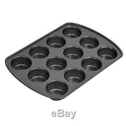Baking Set 9 Piece Nonstick Cookie Sheets Pans Muffin Pizza Gift Kitchen New