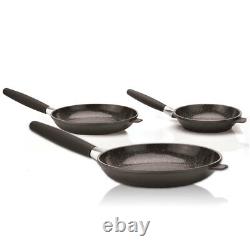 BergHOFF Eurocast Non-stick Frying Pans, 3 Pack