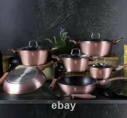 Berlinger Haus 15 Pc Cookware Set Aluminium Non Stick Pots Pans Induction Tools