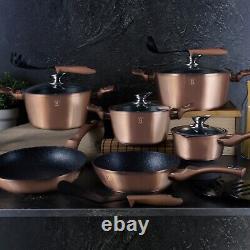 Berlinger Haus 15 Pc Cookware Set Aluminium Non Stick Pots Pans Induction Tools